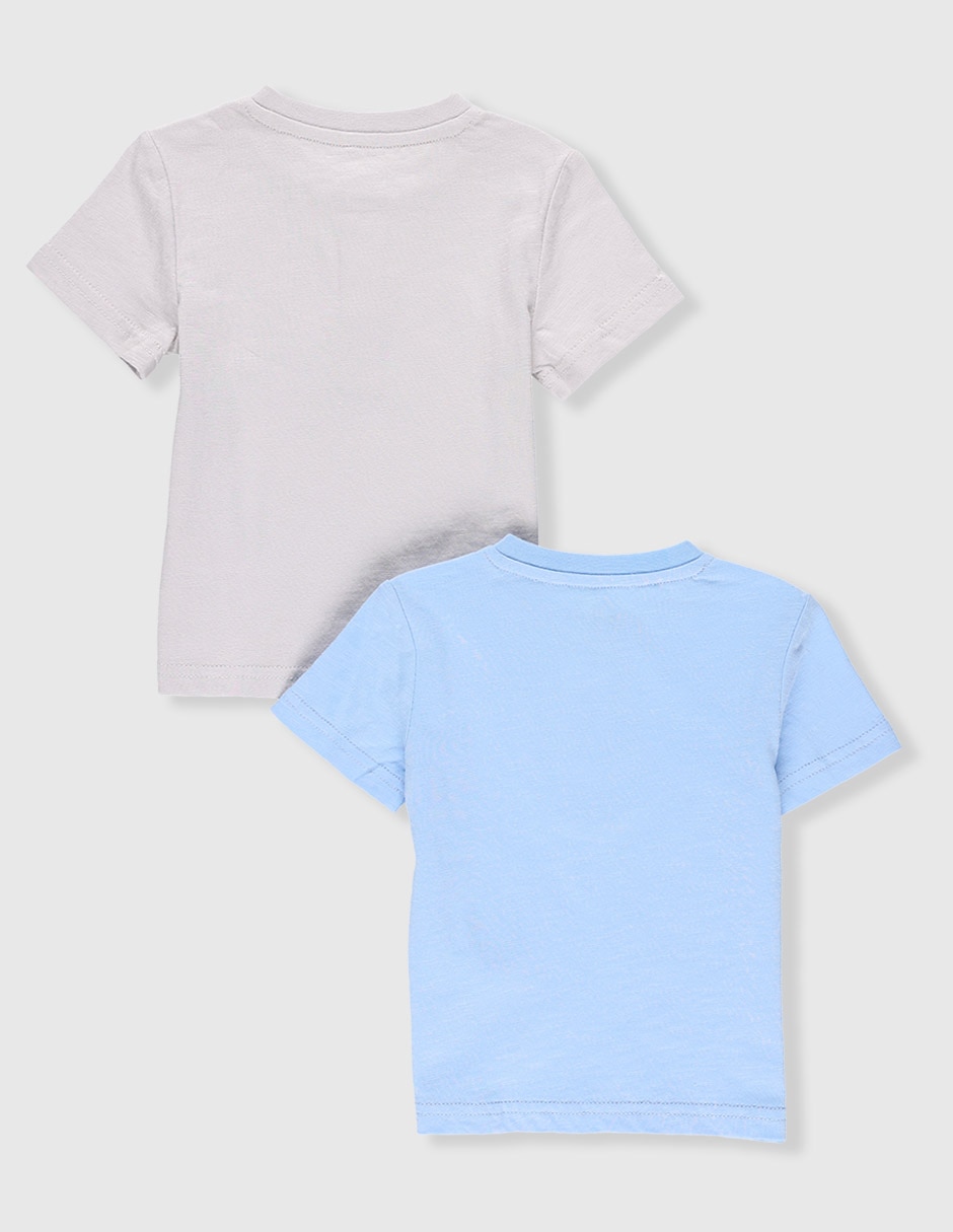 PLAYERA MON CAR, 3-6 MESES, GRIS CLARO