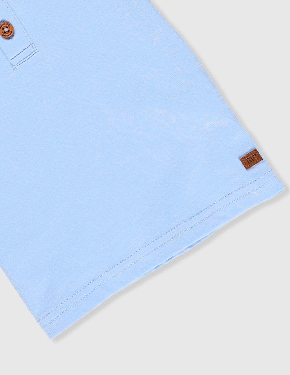 PLAYERA MON CAR, 3-6 MESES, GRIS CLARO