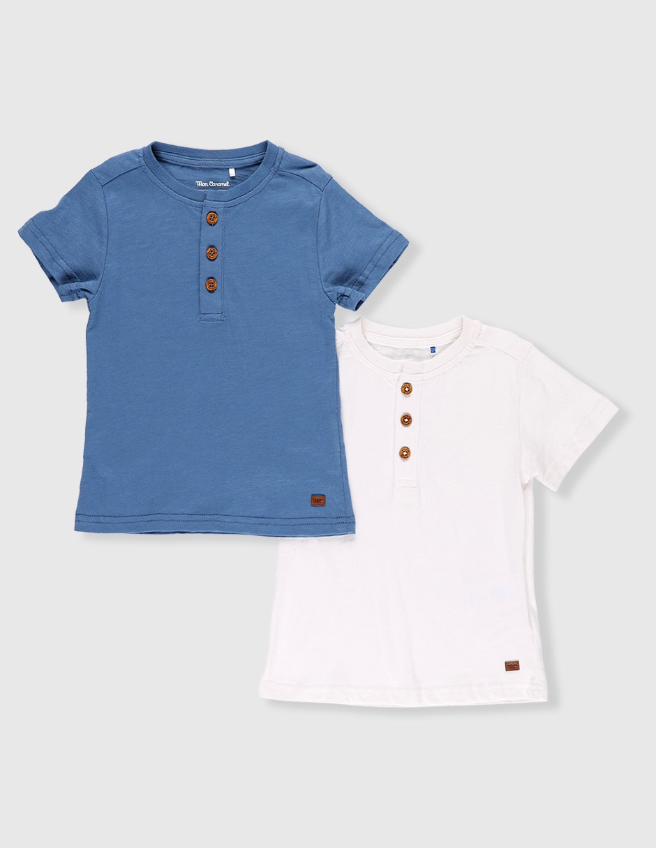 Set playera manga corta para bebé niño Set playera manga corta para bebé niño