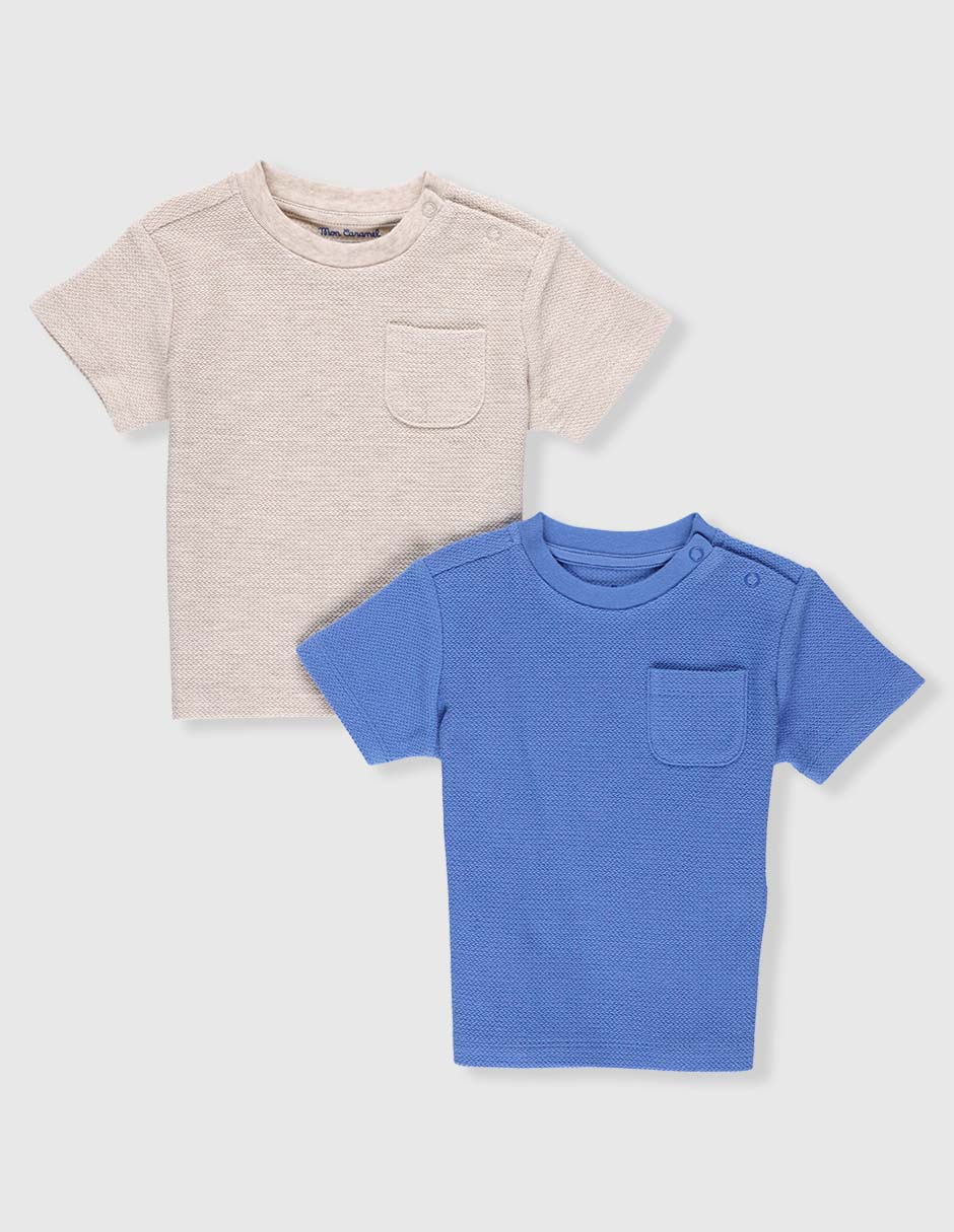 Set playera manga corta para bebé niño Set playera manga corta para bebé niño