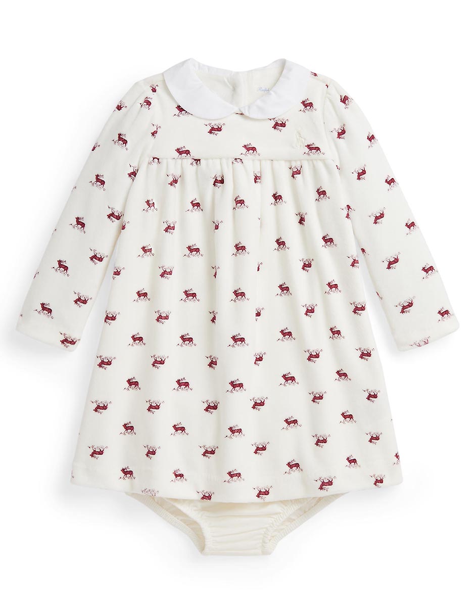 Vestido con calzón Polo manga regular para bebé niña