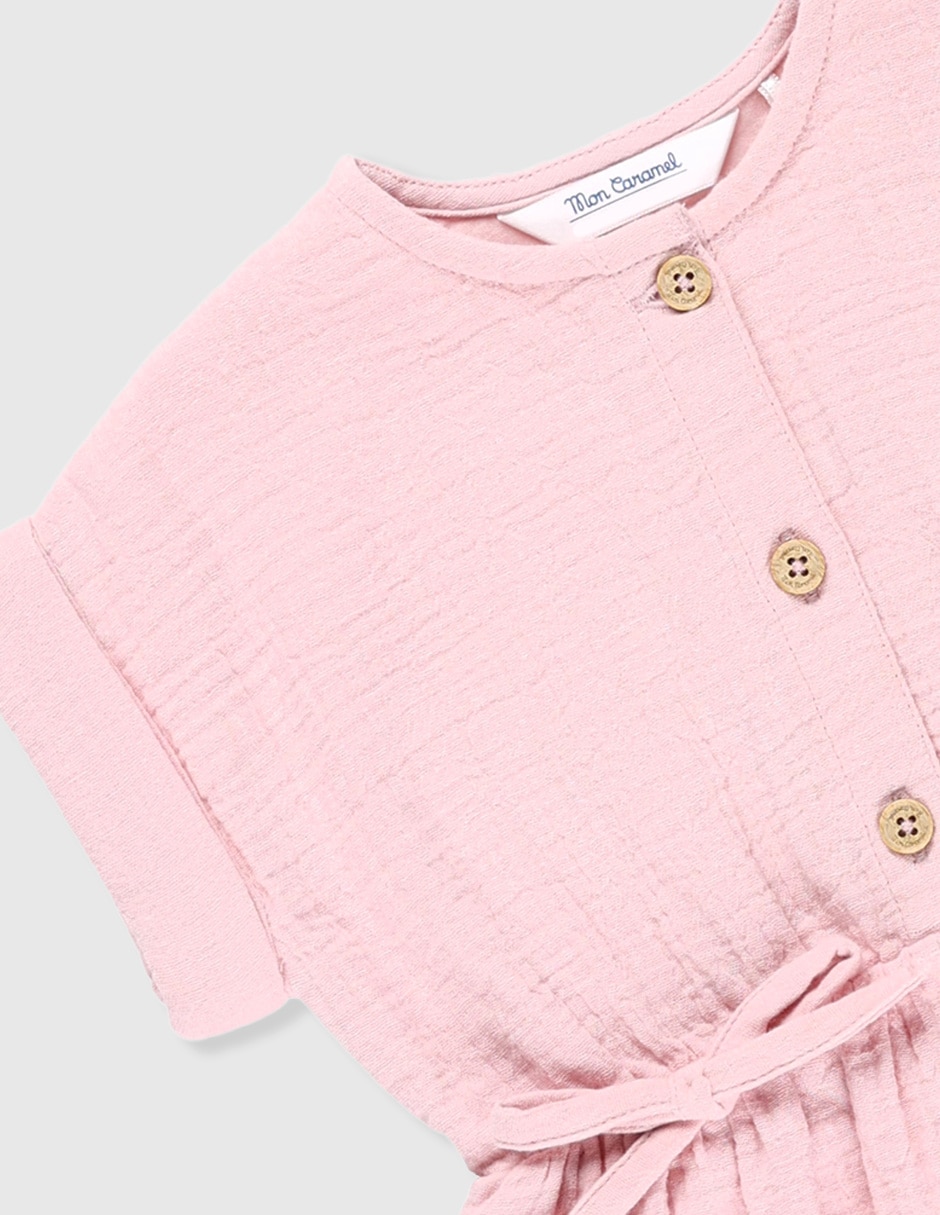 Vestido manga corta para bebé niña 3