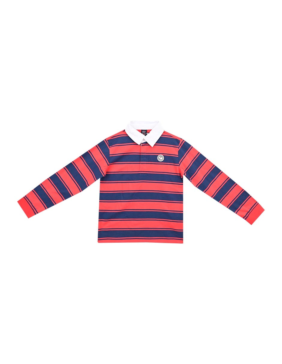 Playera tipo polo Blaha de lino para bebé niño Playera tipo polo Blaha de lino para bebé niño