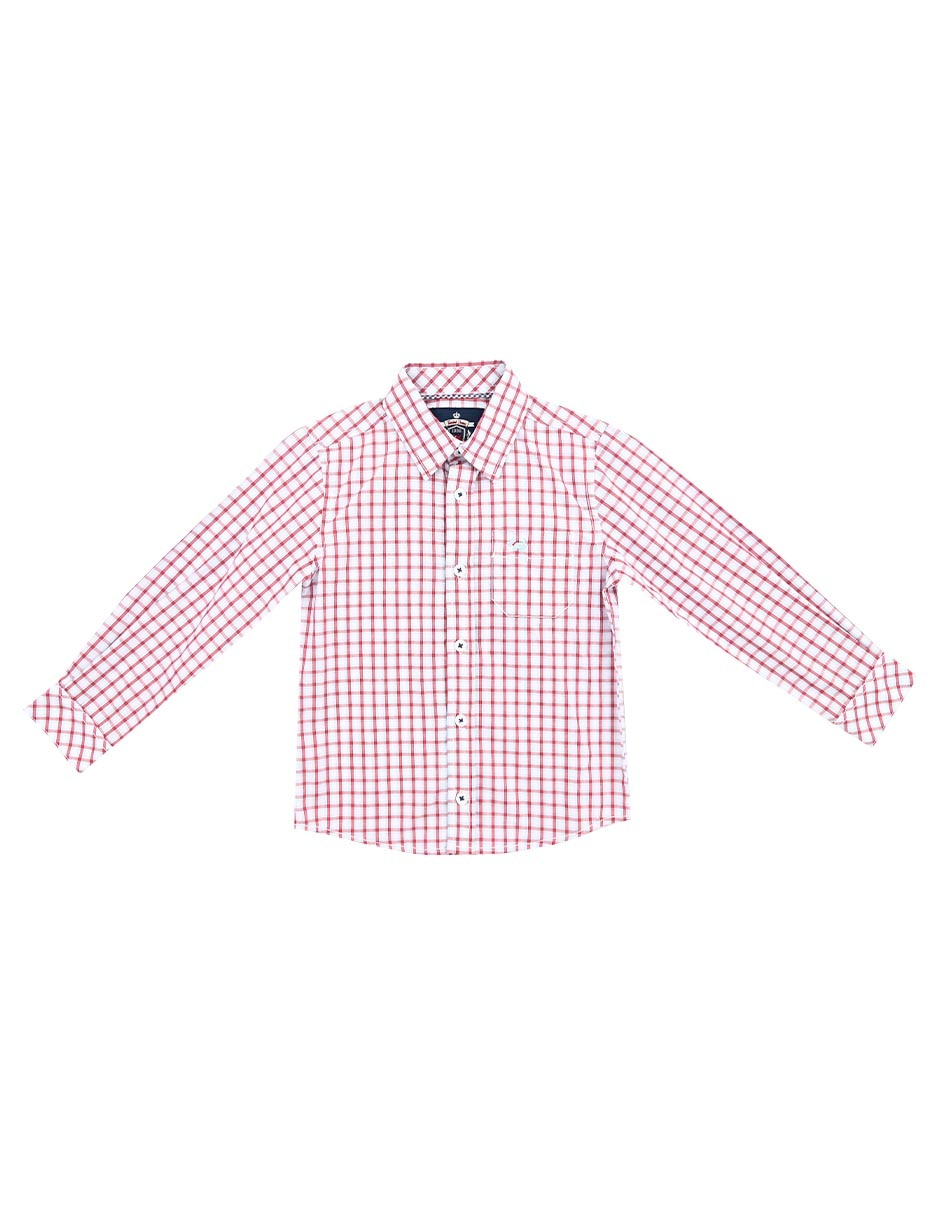 Camisa casual Copillard de algodón manga larga para niño 1