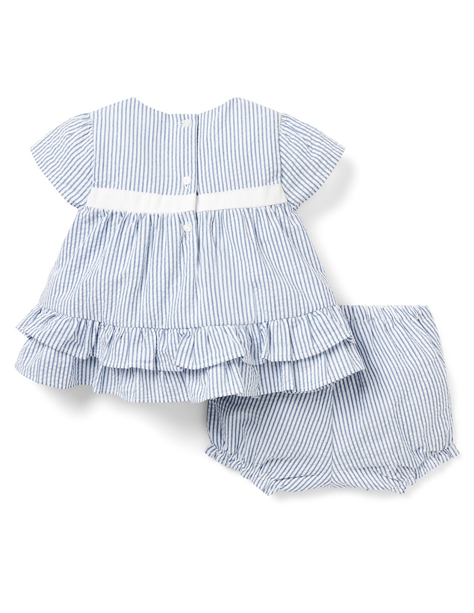 Vestido con calzón manga corta para bebé niña 2