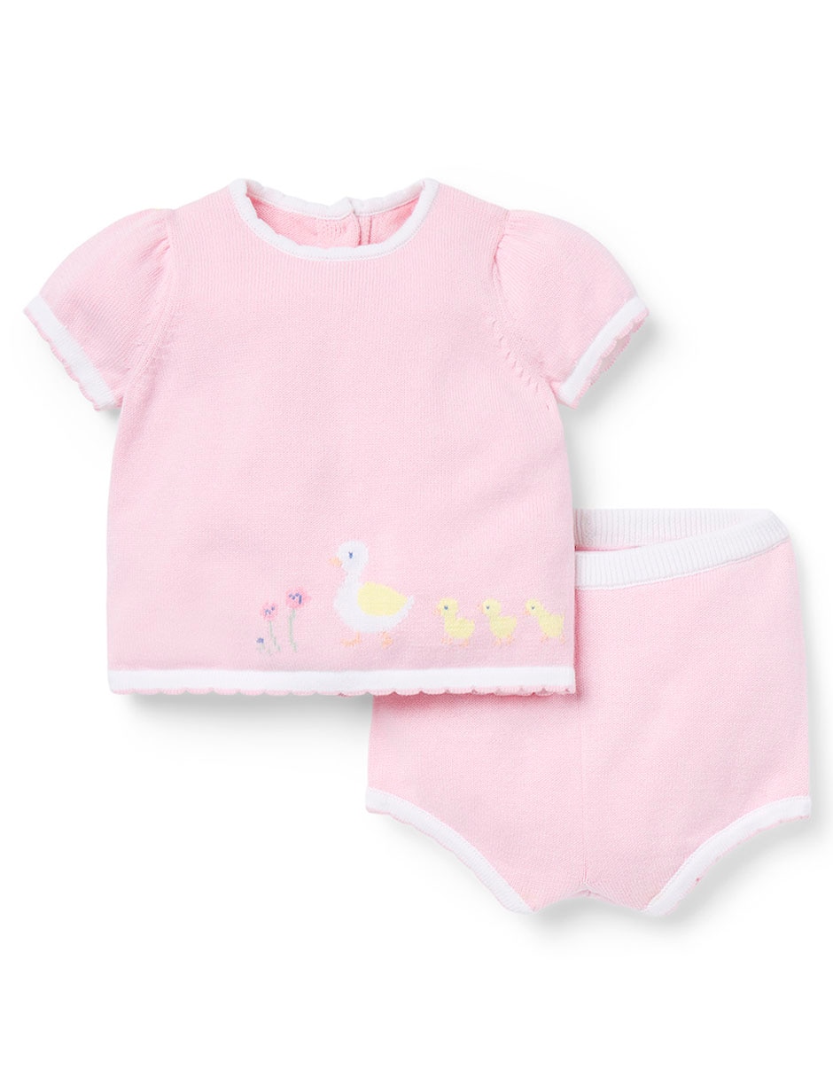 Conjunto de algodón para bebé niña Conjunto de algodón para bebé niña