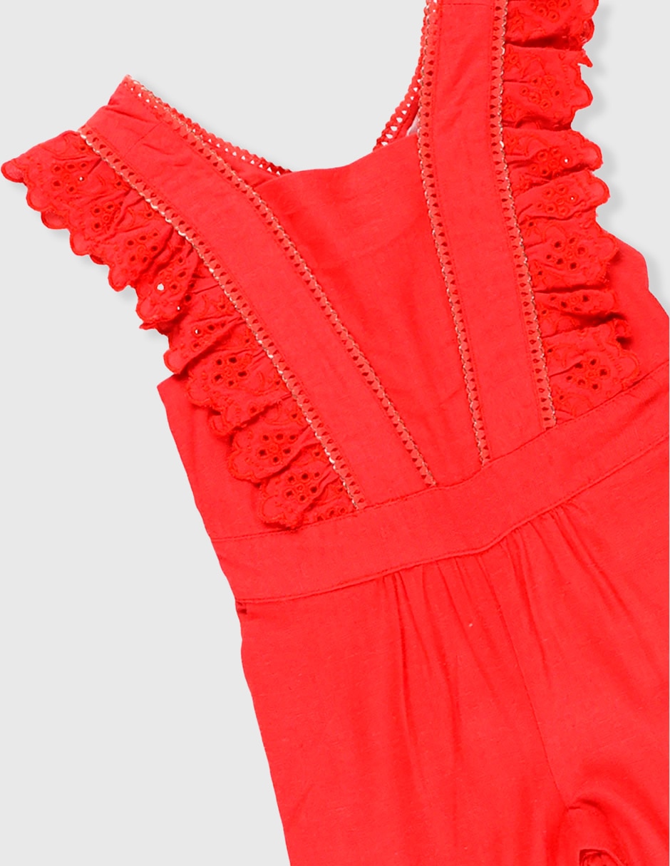 Jumpsuit largo de algodón para niña 3