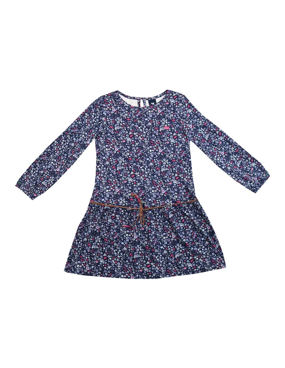 Vestido Abass manga regular para niña