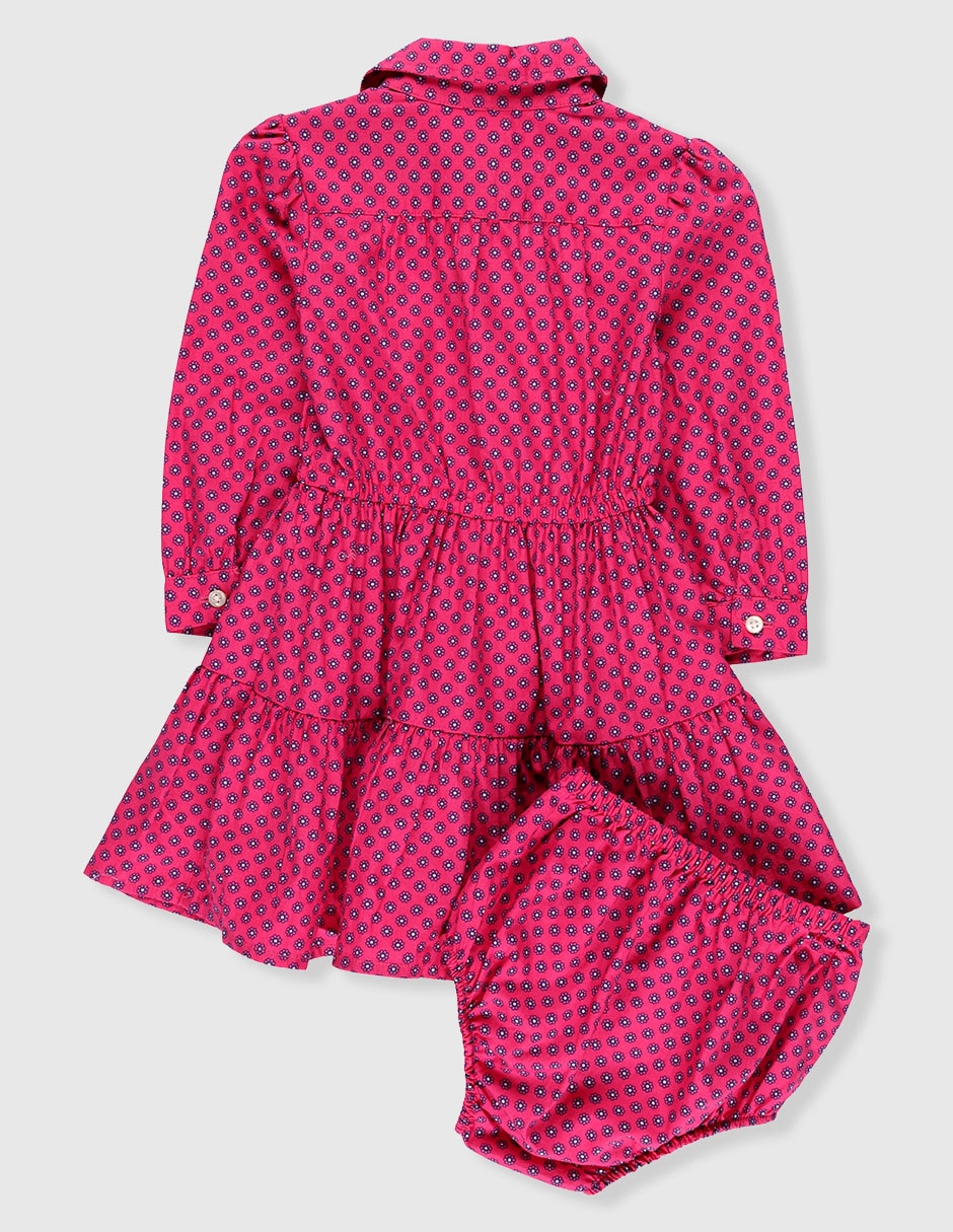 Vestido manga larga para bebé niña 2