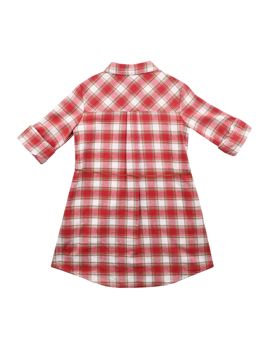 Vestido  manga con elevador para bebé niña 4