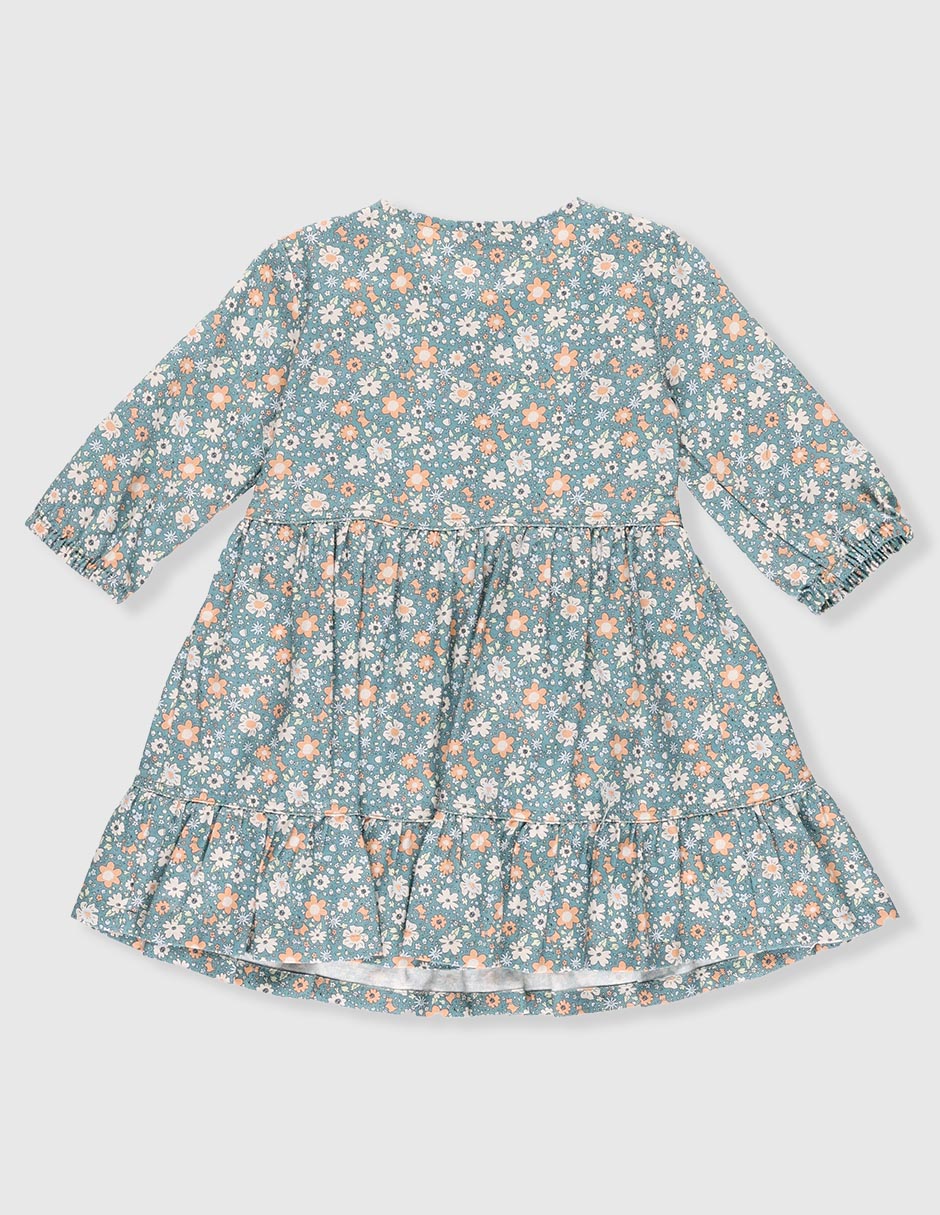 Vestido manga globo para bebé niña 2