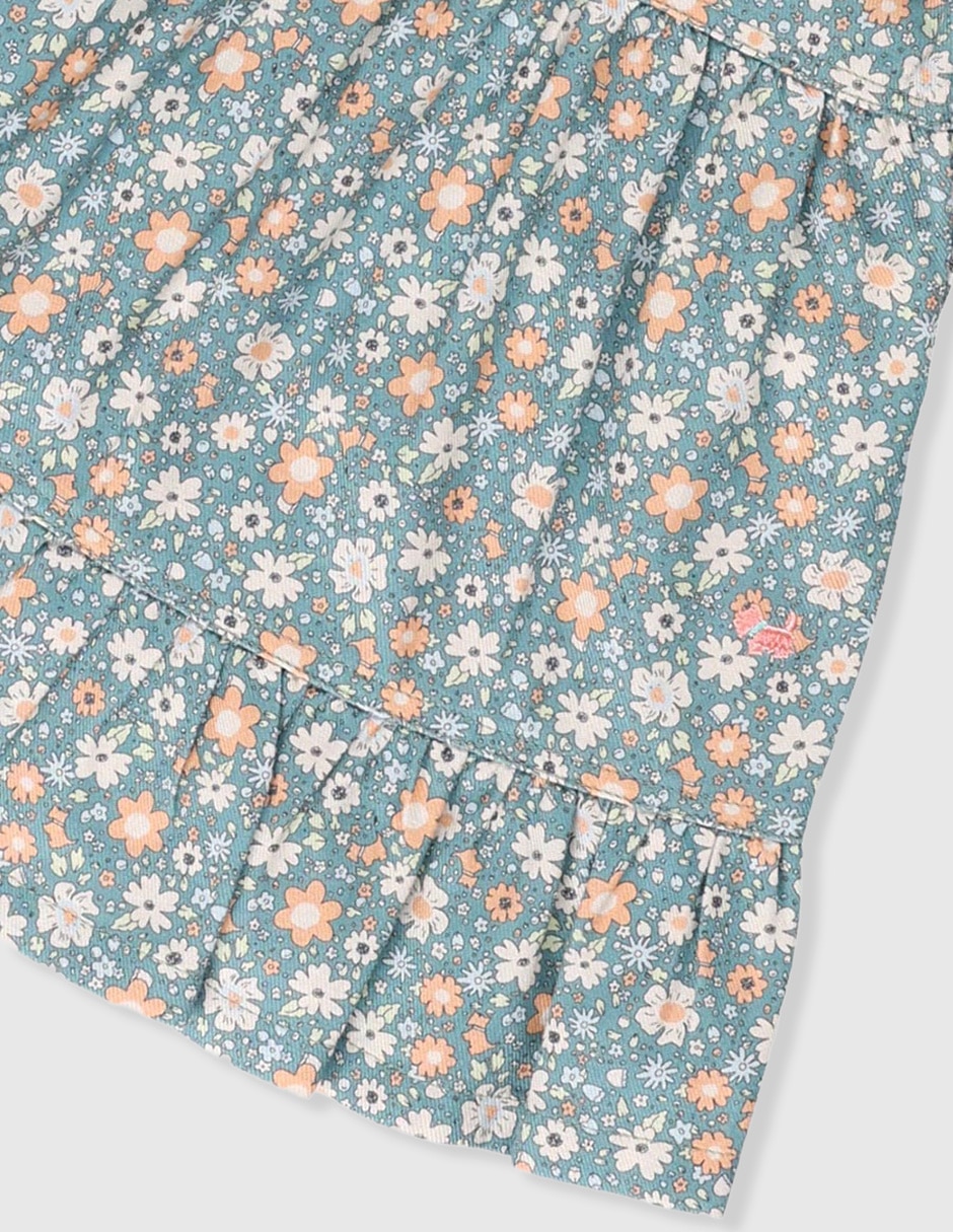 Vestido manga globo para bebé niña 4