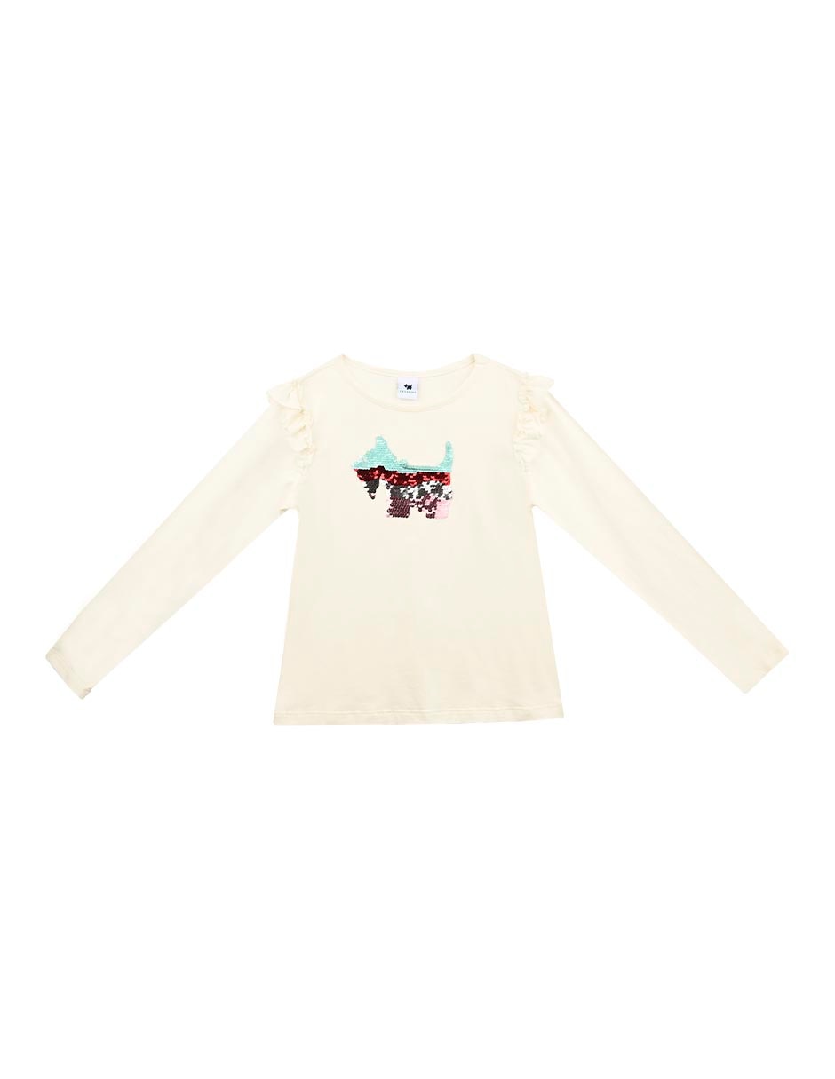 Playera manga larga para bebé niña Playera manga larga para bebé niña