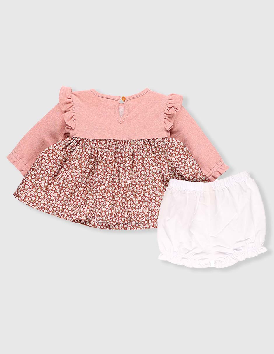 Vestido con calzón para bebé niña 2