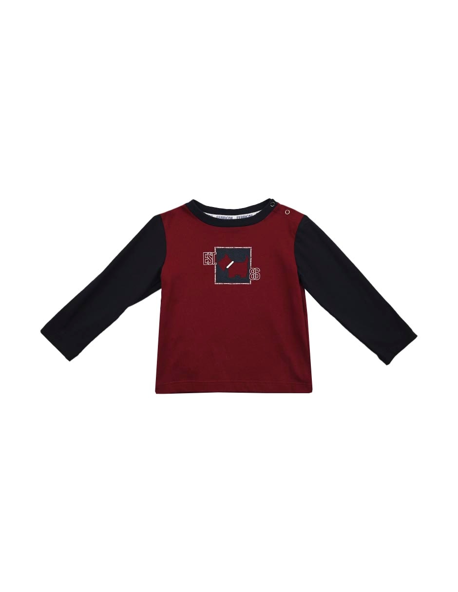 Playera Satcher manga larga para bebé niño
