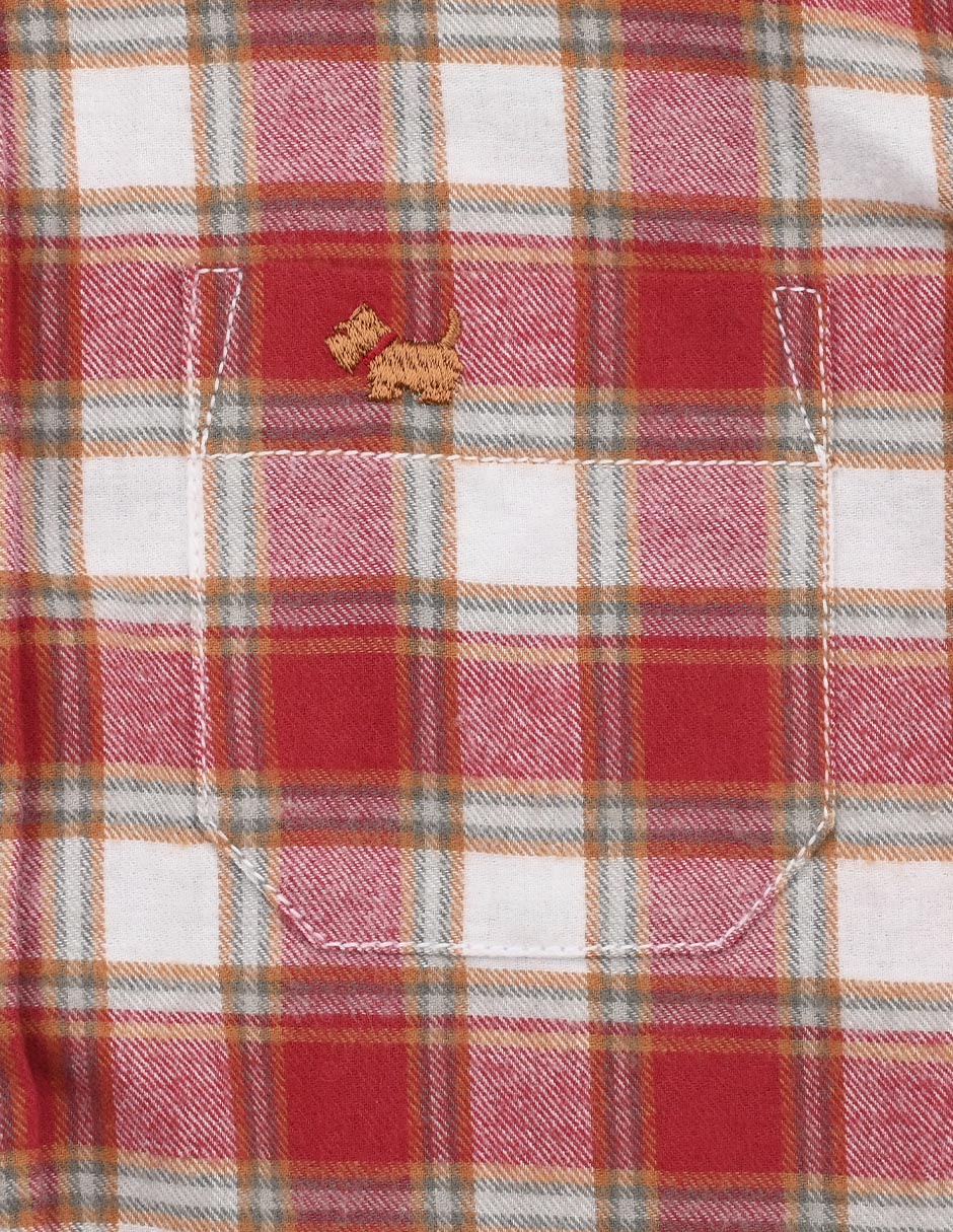Camisa casual Gavina de algodón manga larga para niño 4
