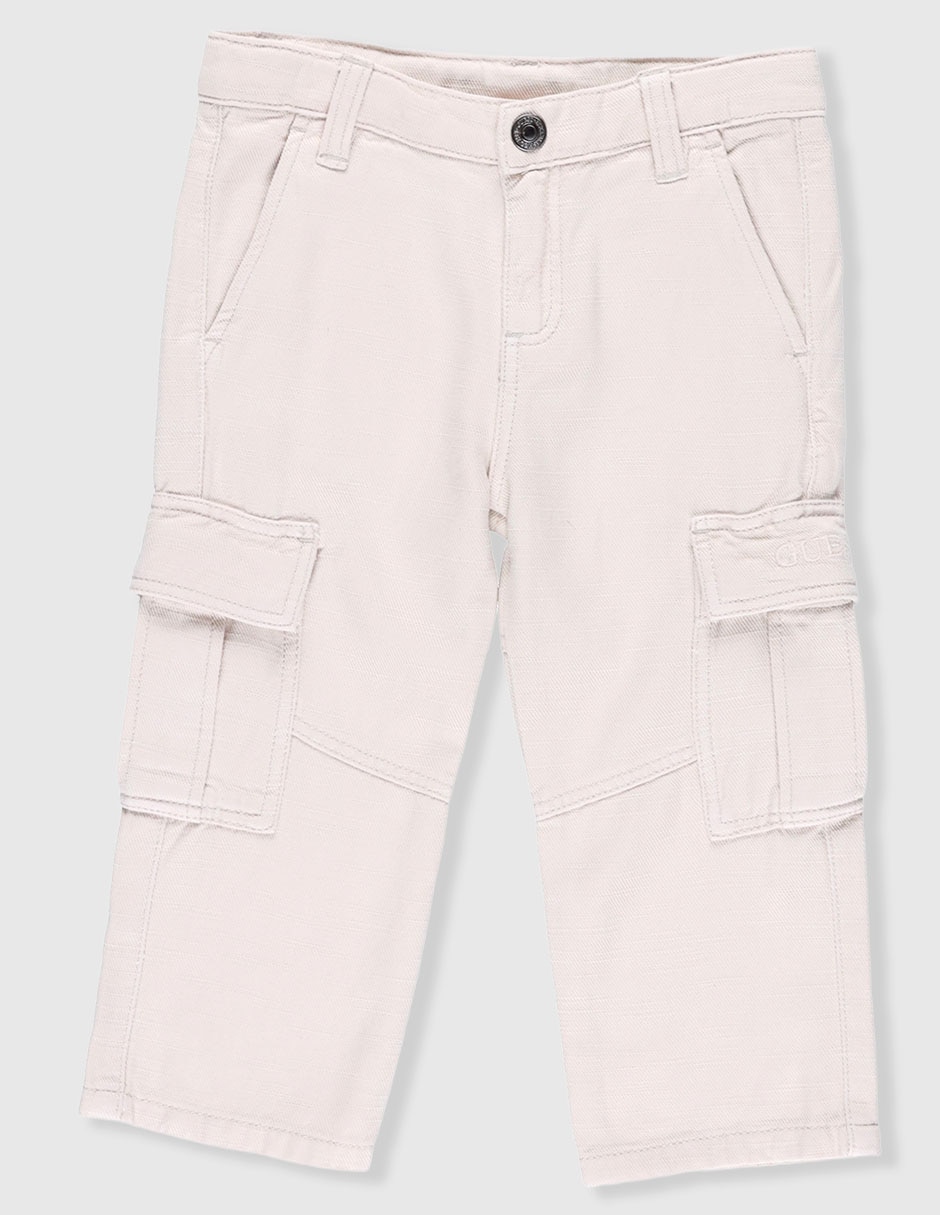 Jeans cargo straight lavado claro para bebé niño Jeans cargo straight lavado claro para bebé niño
