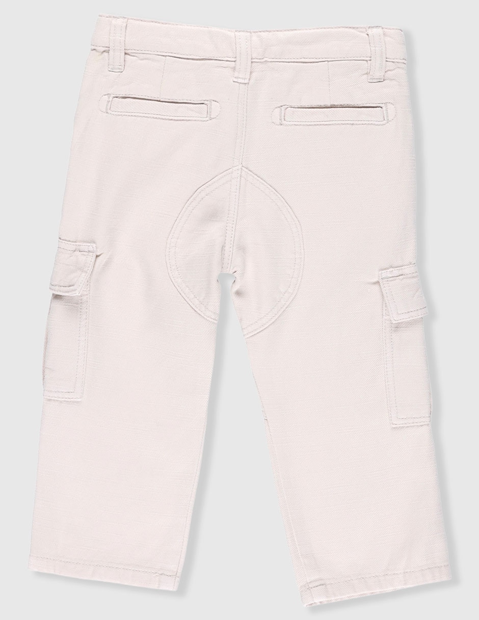 Jeans cargo straight lavado claro para bebé niño 2