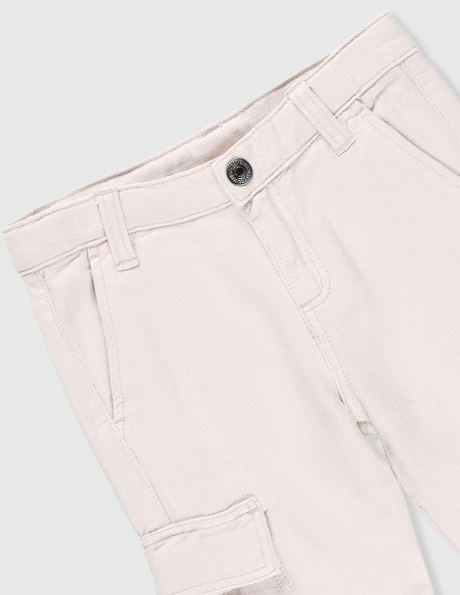 Jeans cargo straight lavado claro para bebé niño 3