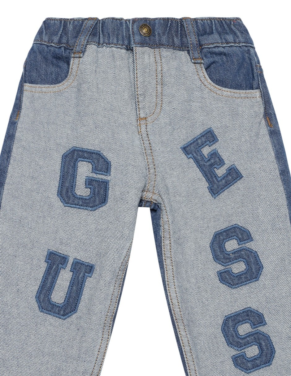 Jeans straight lavado obscuro para bebé niña 3