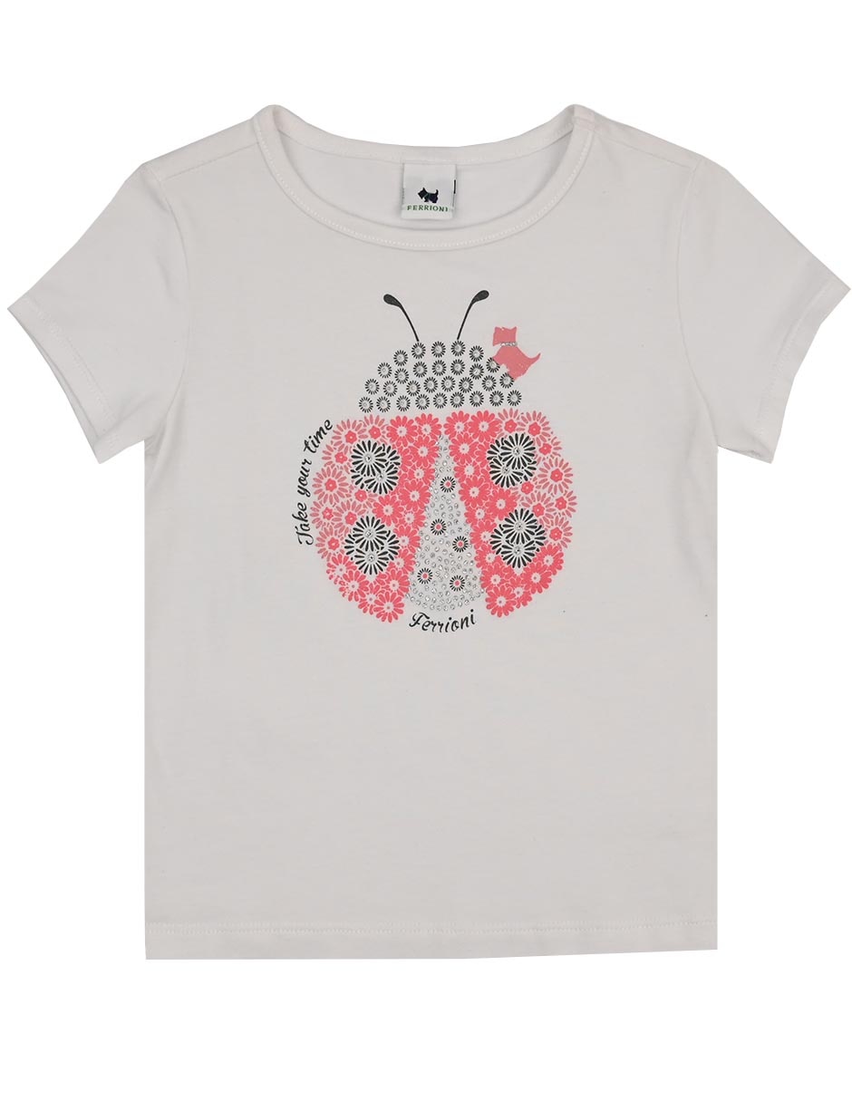 Playera Carin manga corta para bebé niña Playera Carin manga corta para bebé niña