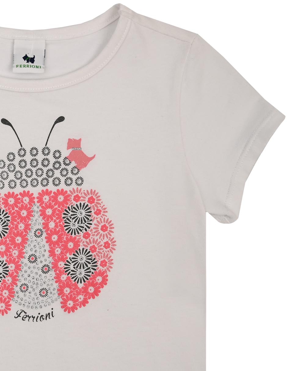 Playera Carin manga corta para bebé niña 3