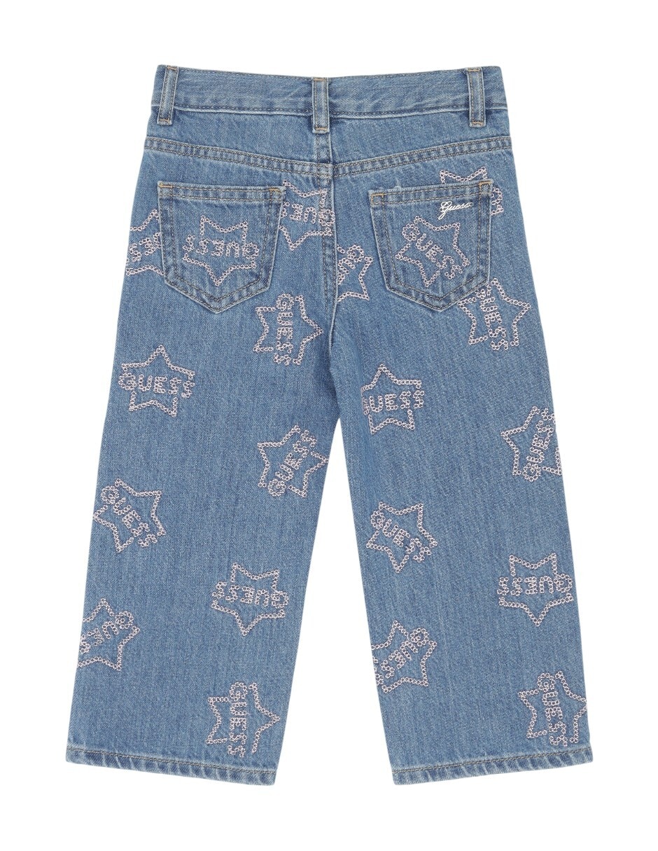Jeans campana lavado claro para bebé niña 2