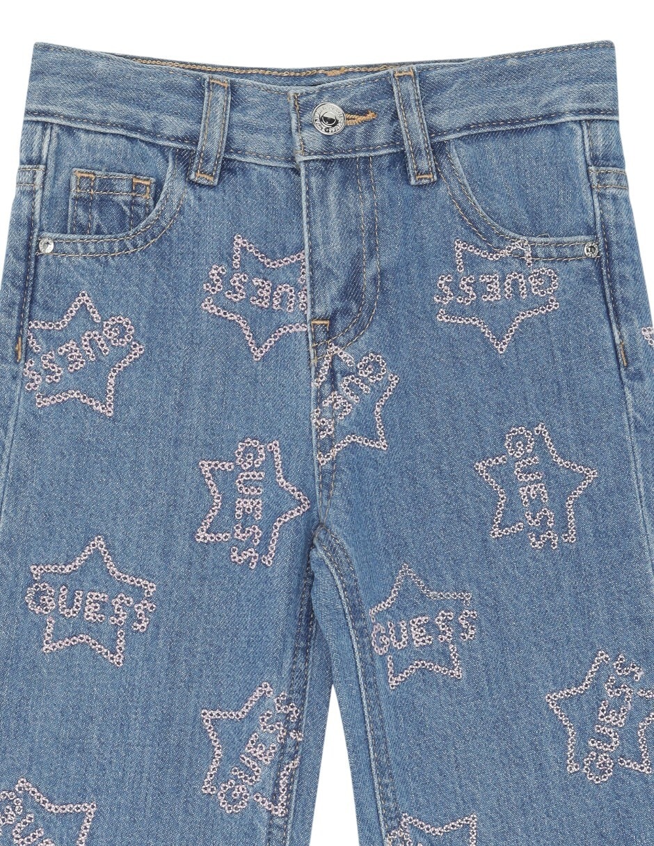 Jeans campana lavado claro para bebé niña 3