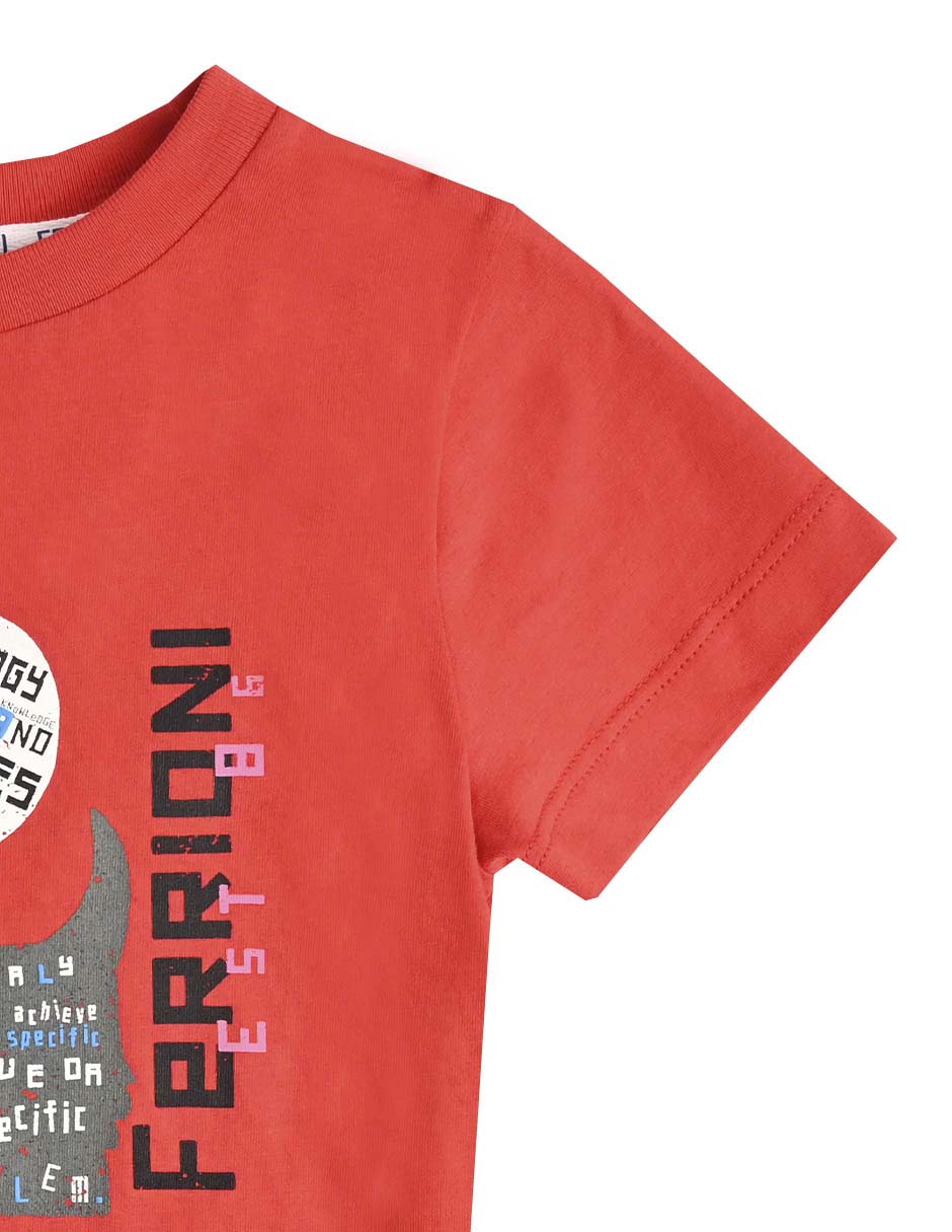 Playera Bong manga corta para bebé niño 3