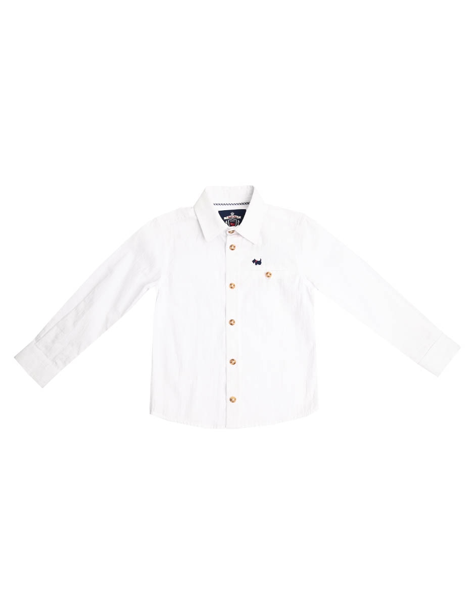 Camisa casual Jhordan de algodón manga larga para niño Camisa casual Jhordan de algodón manga larga para niño