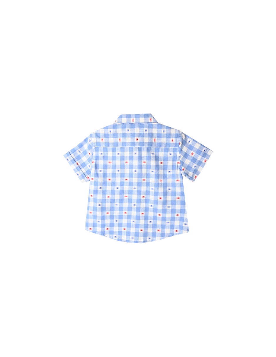 Camisa casual Olaya de algodón manga corta para niño 2