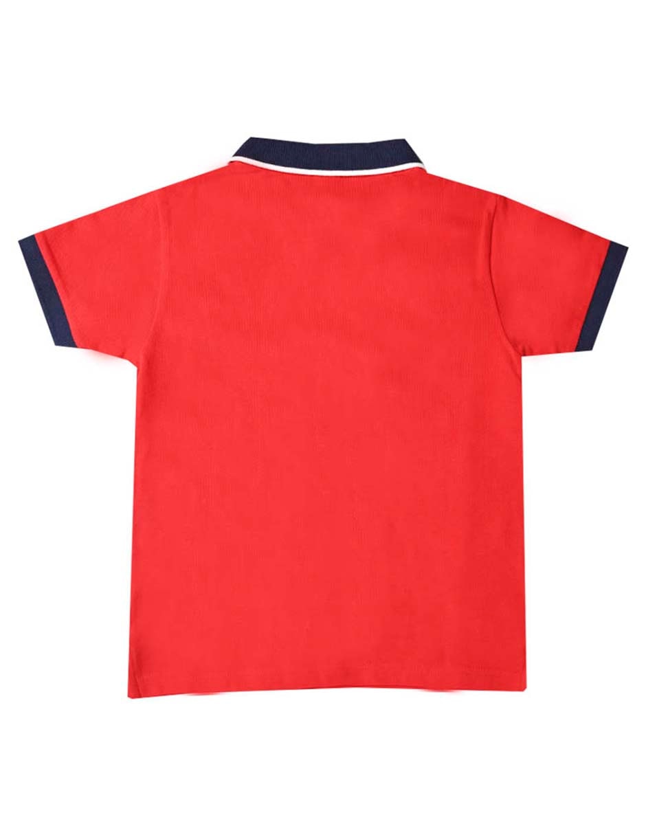 Playera tipo polo Karang de algodón para bebé niño 2