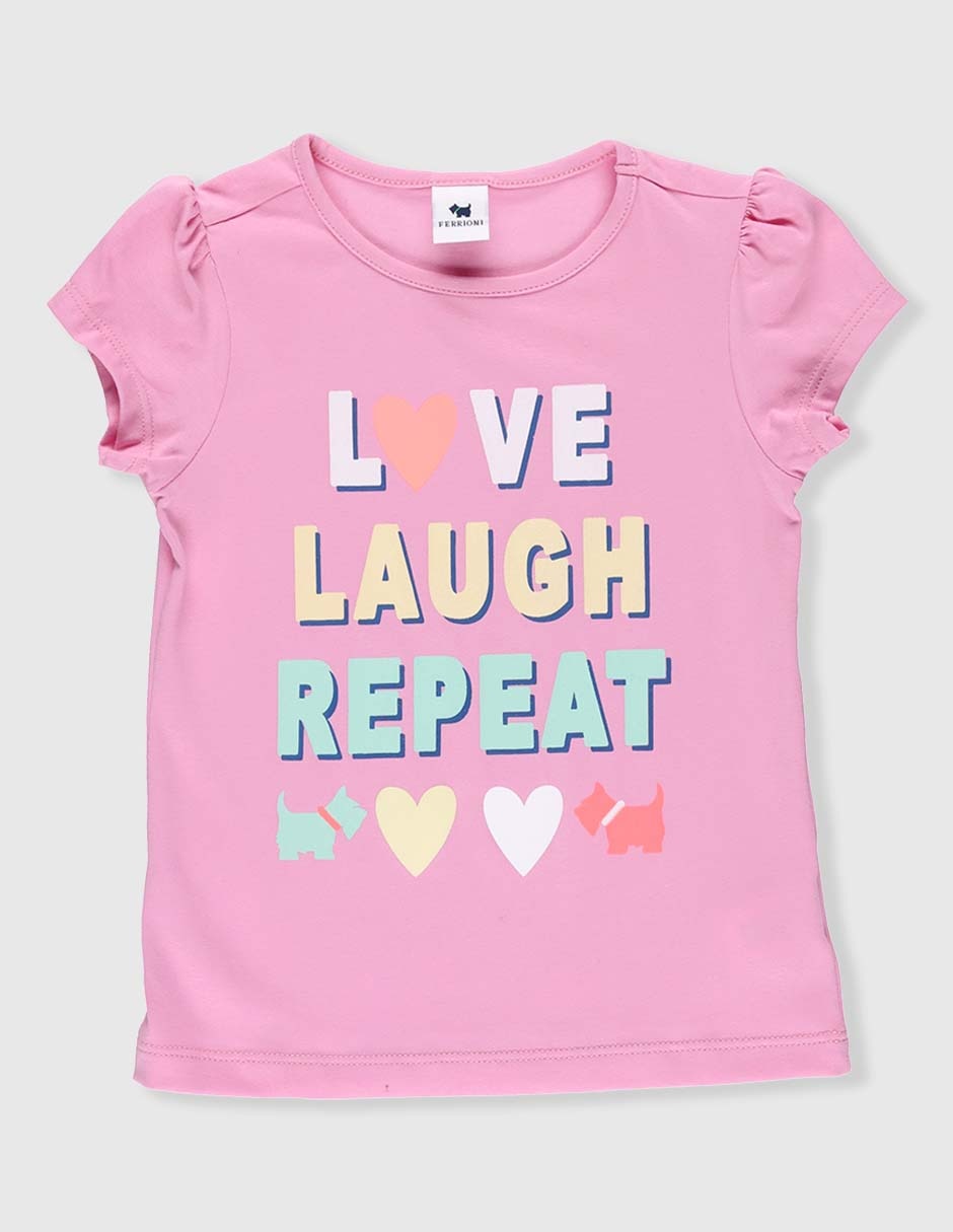 Playera manga corta para bebé niña Playera manga corta para bebé niña