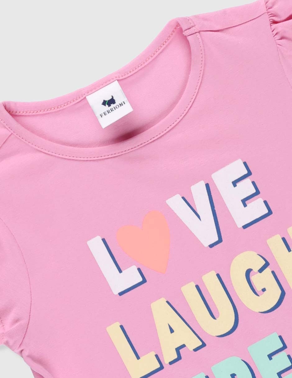 Playera manga corta para bebé niña 3