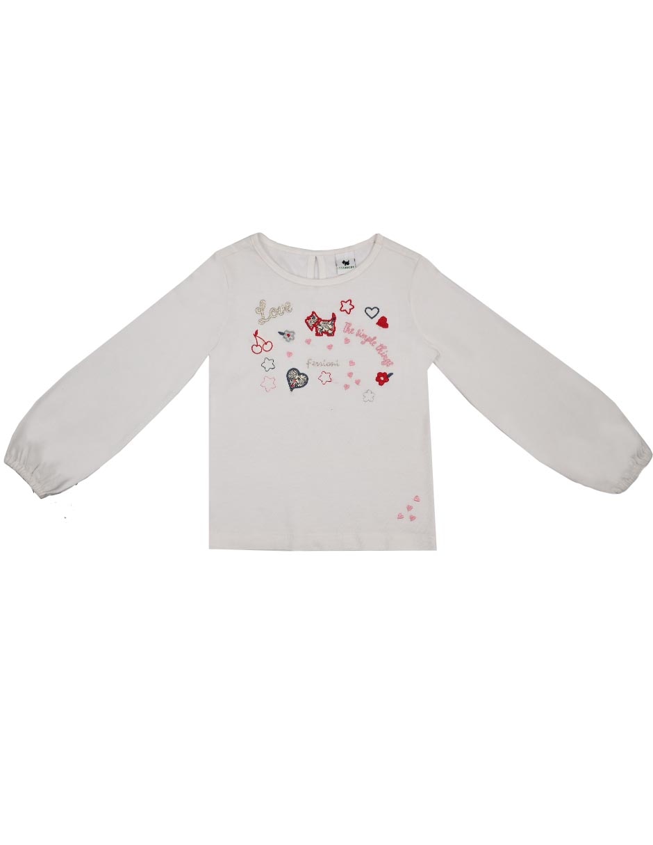 Playera Lola manga larga para bebé niña Playera Lola manga larga para bebé niña