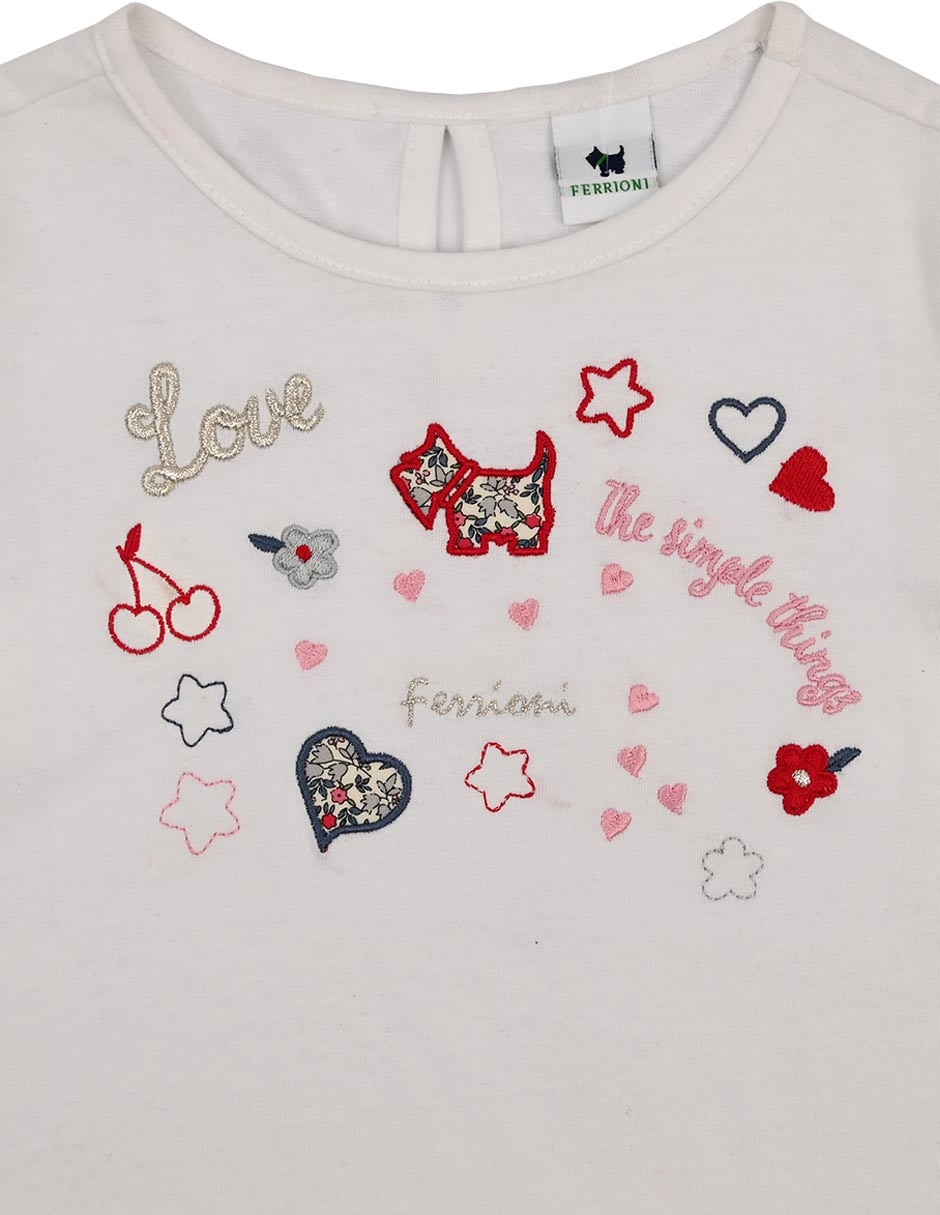 Playera Lola manga larga para bebé niña 2
