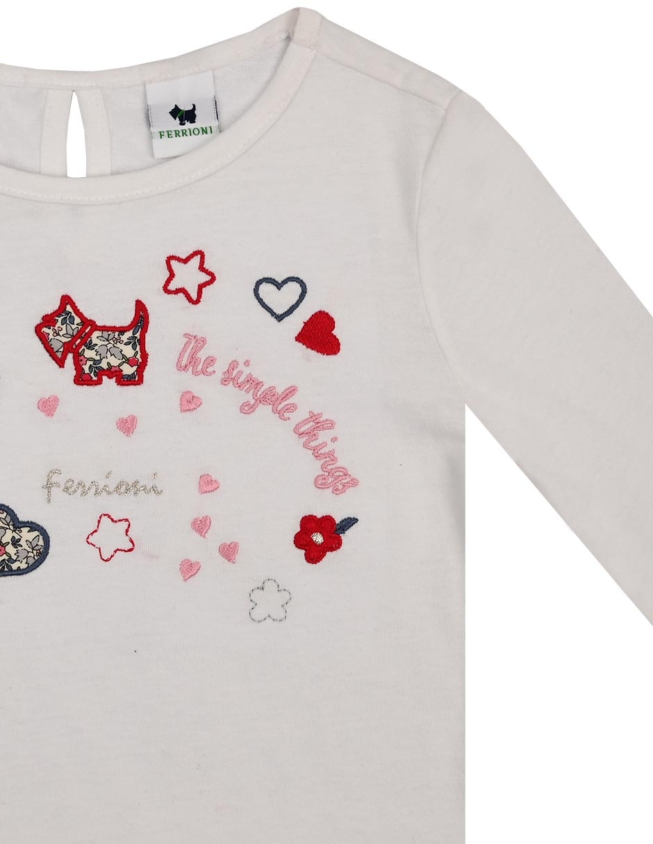 Playera Lola manga larga para bebé niña 3