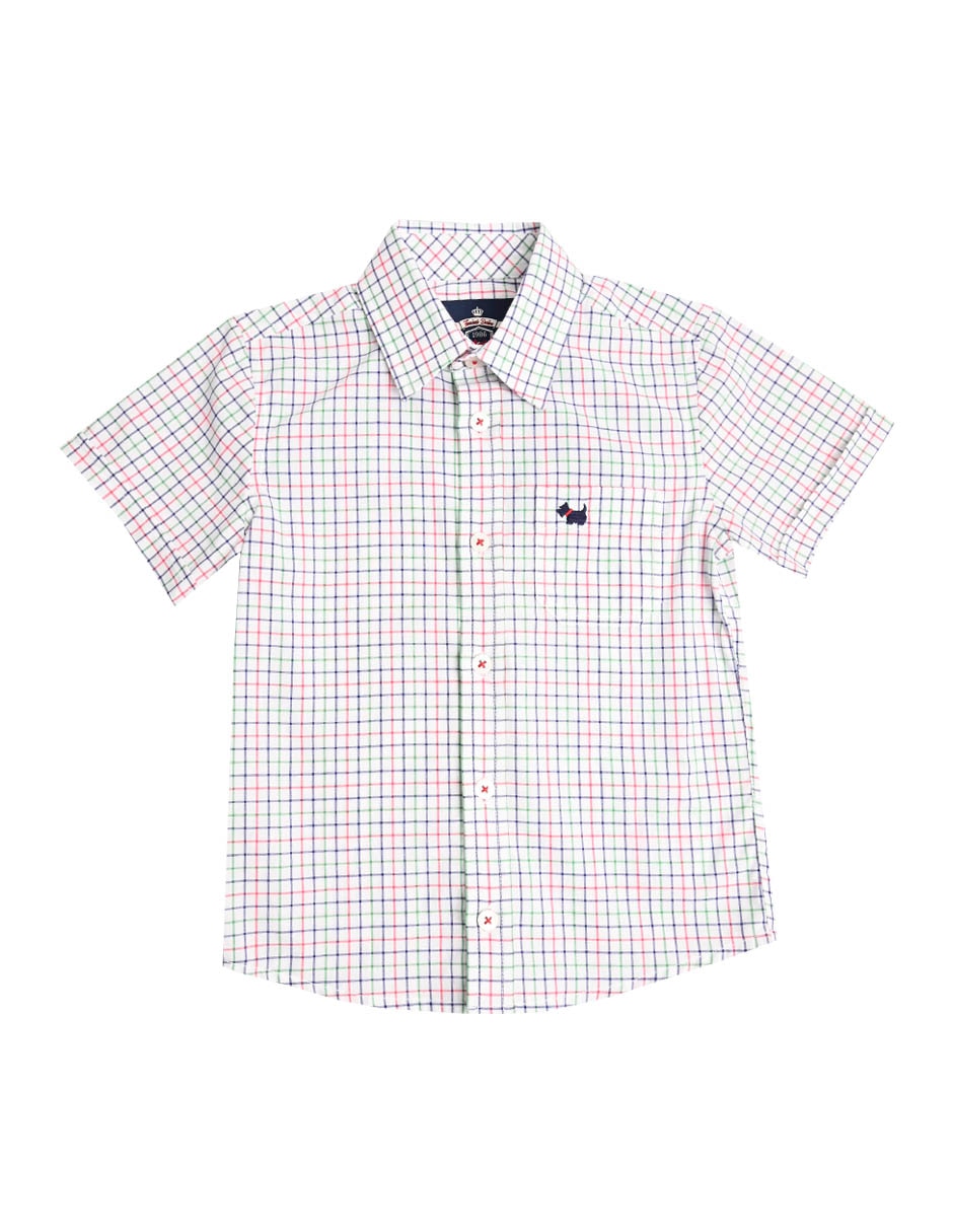Camisa casual Baltz de algodón manga corta para niño Camisa casual Baltz de algodón manga corta para niño