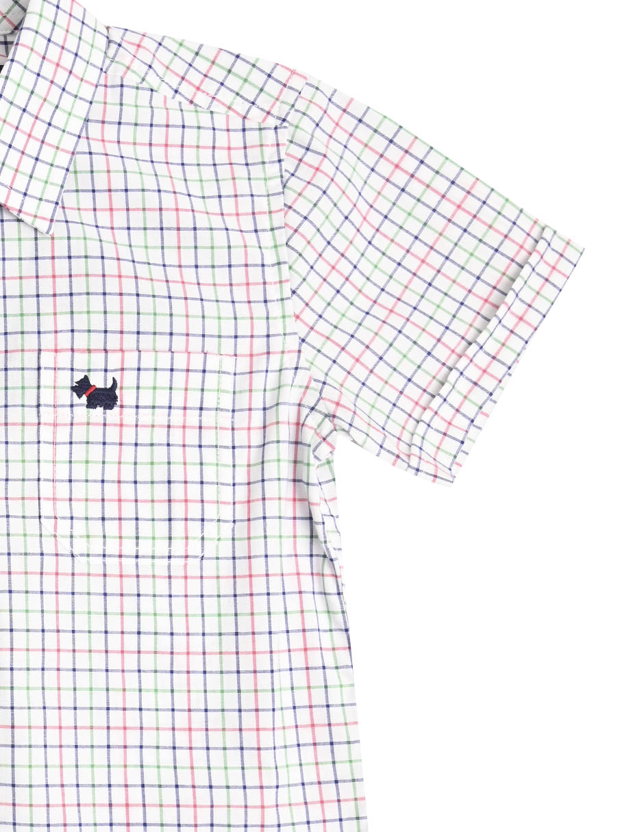 Camisa casual Baltz de algodón manga corta para niño 4