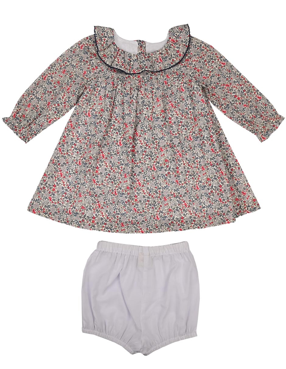 Vestido Flourish manga regular para bebé niña Vestido Flourish manga regular para bebé niña