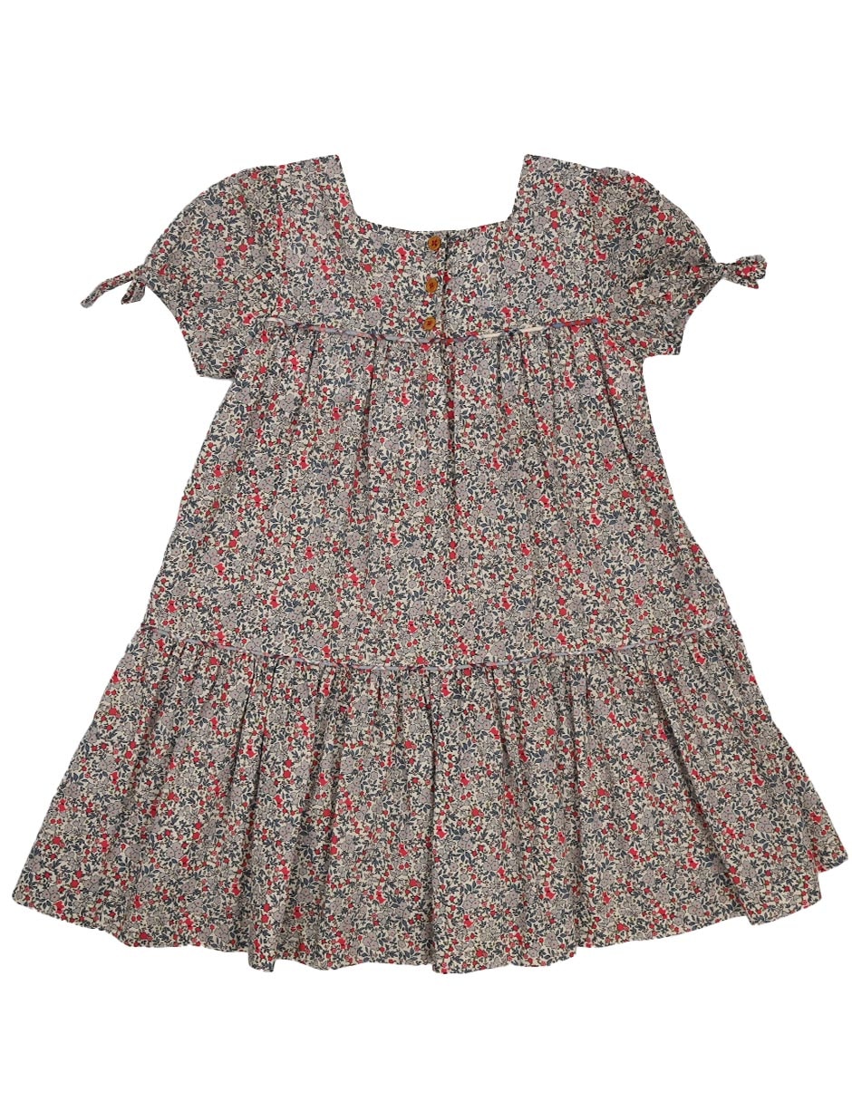 Vestido Flourish manga regular para bebé niña 4