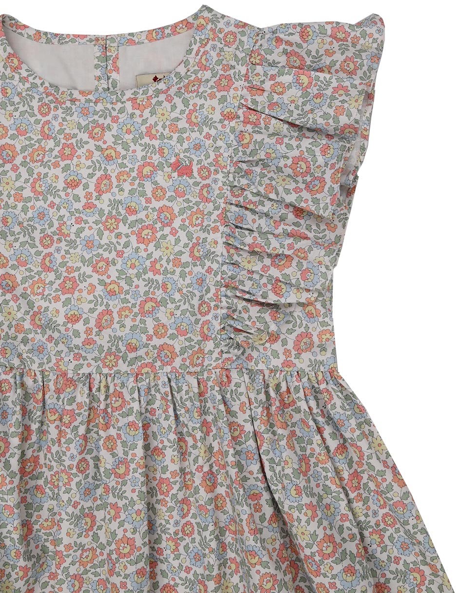 Vestido Sunrise manga mariposa para niña 3