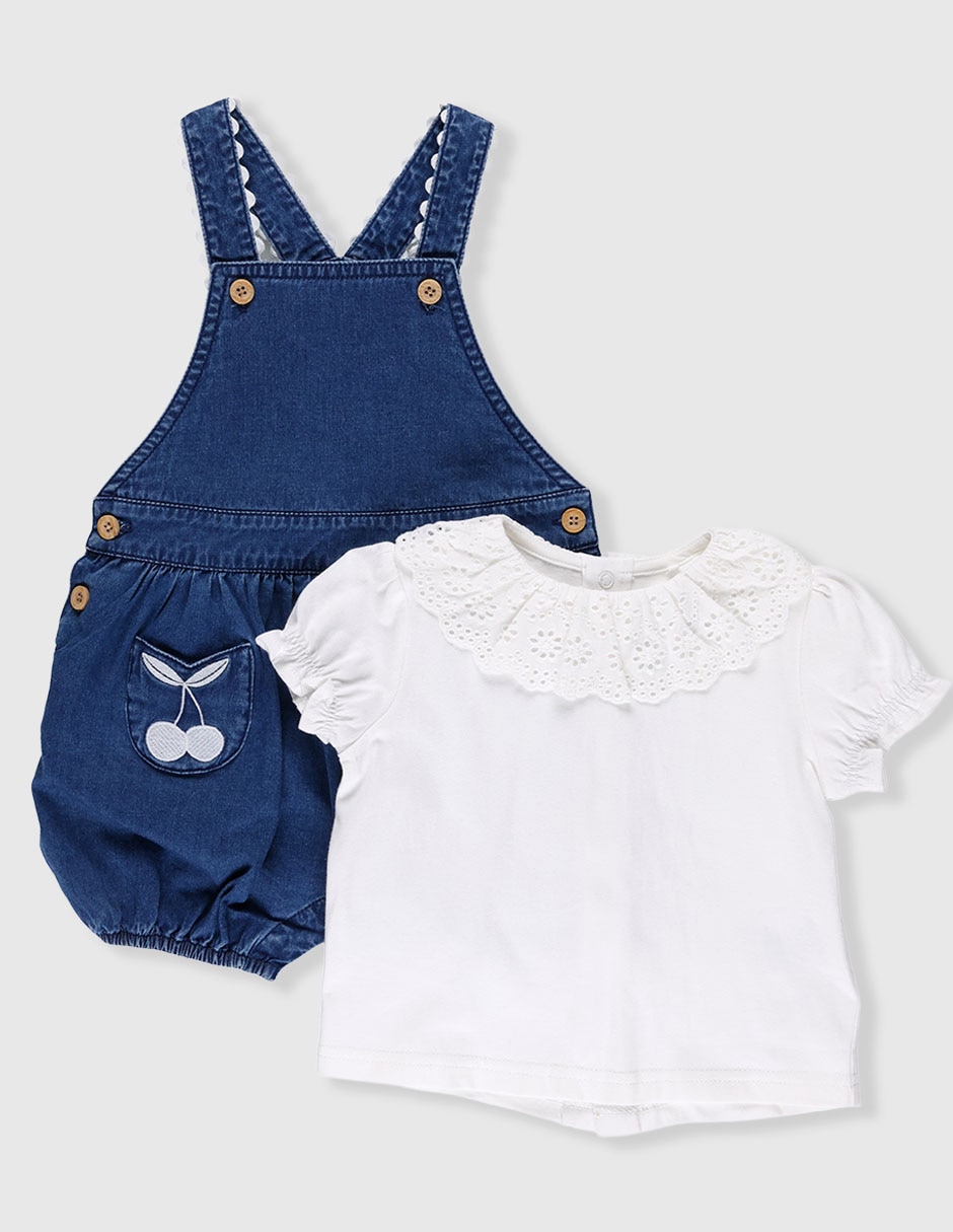 Conjunto casual de algodón para bebé niña Conjunto casual de algodón para bebé niña