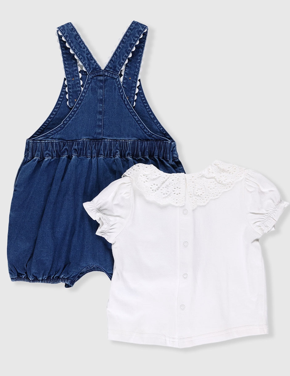 Conjunto casual de algodón para bebé niña 2