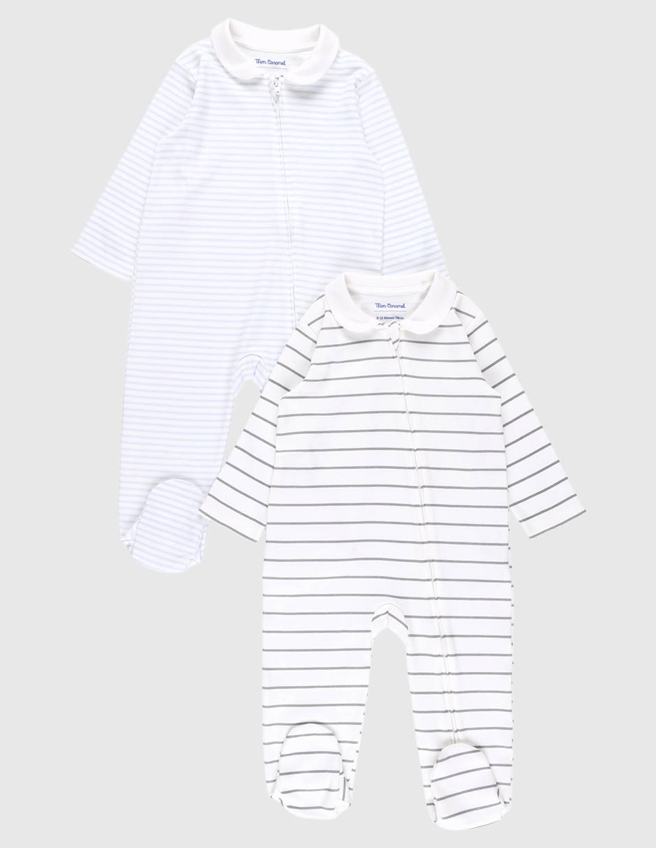 Set de mamelucos de algodón para bebé niño Set de mamelucos de algodón para bebé niño
