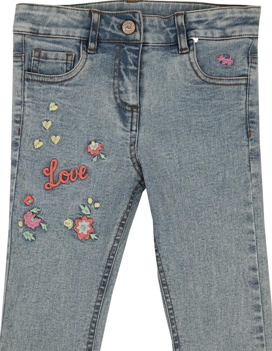 Jeans straight Valdivia M28942 deslavado para niña 2