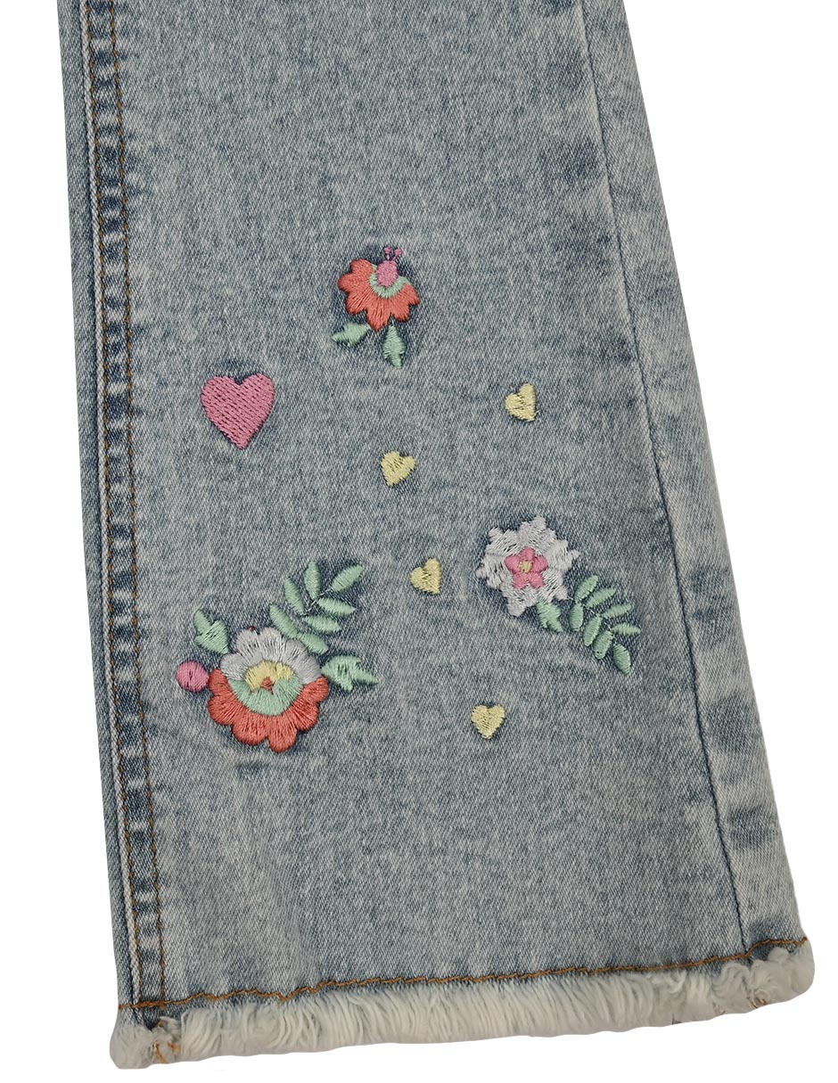 Jeans straight Valdivia M28942 deslavado para niña 3