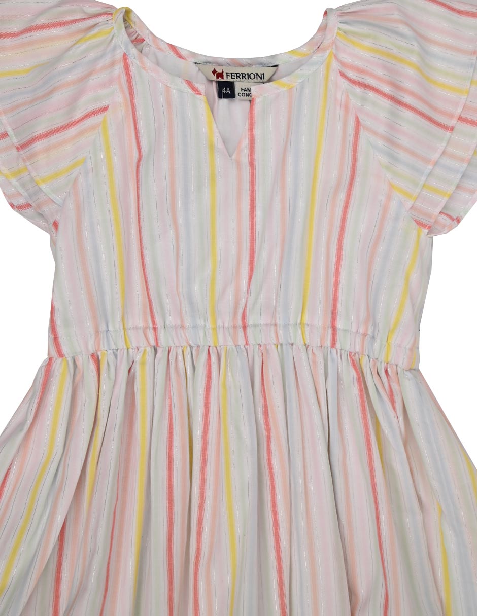 Vestido Duala manga mariposa para niña 3
