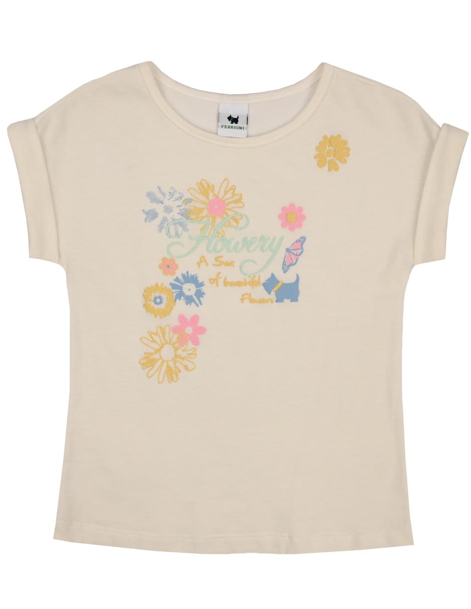 Playera Kreine manga corta para niña bebé Playera Kreine manga corta para niña bebé