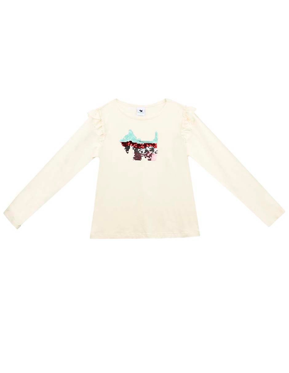 Playera Riccio manga larga para niña Playera Riccio manga larga para niña